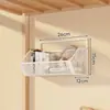 Prateleira de Armazenamento de Parede para Dormitório Estante de Armazenamento de Parede ao Lado da Cama do Estudante Cesta de Armazenamento de Parede Cesta de Armazenamento sem Furo