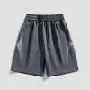 Pantalones cortos de seda helada para hombre de verano, estilo japonés, secado rápido, transpirables, corte holgado, pantalones cortos casuales deportivos de baloncesto de longitud media