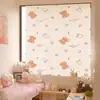 Corazón Lindo de Niña Lolita Ins Velcro Sin Clavos Tela para Cortina Dormitorio Habitación Hogar Pegatina para Sombreado Cortina