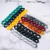 Resina acrílica doble color 20*30 cadena cadena hebilla joyería equipaje carcasa de teléfono móvil accesorios sonido de sacudida explosiones