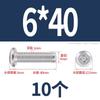 Tornillo de cabeza plana con bisel cruzado biselado de acero inoxidable 304, tornillo de bisel alargado para muebles M6