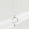 Prata de lei S925 para o resto da sua vida Colar de amantes para homens e mulheres um par de corrente de clavícula simples e criativa Presente comemorativo de Dia dos Namorados