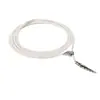 Colar de Contas de Milho Cobra Espiritual de Alta Qualidade Elegante Prata Esterlina S925 Corrente de Suéter Cobra Espiritual Colar de Pérola em Forma de Cobra Venda por Atacado de Fábrica
