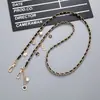 Bolsa Cruzada Pequeña de Cuero con Cadena de Cinco Caracteres Nuevo Estilo Más Vendido con Accesorios de Cadena Correa de Hombro DIY Colgante para Lanyard de Teléfono Móvil