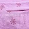 Tela Crepé Estampada Floral de Gasa de Doble Capa de Algodón, Paquete de 40 Unidades, Toalla de Baño para Bebé, Ropa para el Hogar, Pijamas, Tela para Ropa Infantil