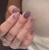 Unhas Postiças Curtas Estilo Hailey Populares, High-End, Realçadoras da Pele, Unhas Postiças Elegantes, Adesivos de Unha Semi-Acabados Removíveis Atacado