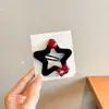 Pinzas para el pelo de estrella flocada para niños, Pinzas para flequillo lateral de niñas Otoño Invierno, Pinzas para el pelo de oso lindo para bebé, Pasadores, Accesorios para el pelo