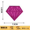 Melhor Venda da Amazon Patch de Tecido com Brilho e Diamantes Patch Bordado Acessórios para Roupas Patch de Etiqueta Bordada com Logo da Marca