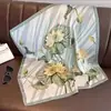 Pañuelo pequeño cuadrado de seda estilo chino para mujer, pañuelo para la cabeza para primavera, otoño y verano, para combinar con blusas, protector de cuello, estilo fino, adecuado para madres