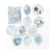 Mo Mo Flores de Papel Encaje Serie Floración Hueco Floral Vintage Pegatinas Decoración para Diario 10 Hojas Incluidas