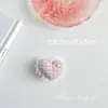 Lindo Moño con Forma de Corazón Estilo Coreano Flor de Relleno de Algodón Hecha a Mano Accesorios Pasador Broche Adorno para el Cabello Accesorios de Moda