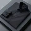 Camisas de Manga Larga para Hombre de Fibra de Bambú 2025 en una Variedad de Colores, Versátiles para Negocios Casuales de Primavera y Otoño, Camisas Formales