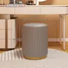 Banqueta de Maquiagem para Uso Doméstico, Banqueta Redonda com Espaço de Armazenamento, Design Simples e de Luxo Leve, Adequada para Toucador e Manicure