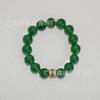 Pulseira de ágata verde transparente de alta qualidade pulseira de calcedônia natural pulseira de moda simples pulseira atacado direto da fábrica