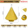 Broca de Diamante Hexagonal para Taladro Manual, Cabezal de Rectificado, Pulido, Lima Rotatoria Soldada, Herramienta de Rectificado y Recorte de Bordes