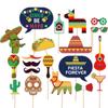 Accesorios fotográficos para fiestas temáticas de cactus del Festival Mexicano, accesorios de papel divertidos para fiestas de cumpleaños y bodas de verano.