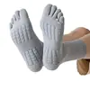 Calcetines de Cinco Dedos para Hombres y Mujeres, Calcetines de Algodón Puro para Otoño e Invierno de Media Pantorrilla, 10A Antibacterianos, Desodorantes, Absorbentes de Sudor, Calcetines Deportivos con Dedos Separados Amortiguadores