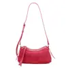 Bolso de Hombro Cruzado de Cuero Genuino para Mujer 2026 Nuevo Estilo Retro Americano Bolso de Gamuza Escarchada Bolso tipo Silla de Montar para Mujer