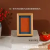 Moldura para Cartão de Caligrafia em Microfibra Moldura de Foto de Madeira Suporte de Exibição Tridimensional Vazado Atacado Superfície de Vidro Suporte de Exibição Multicolorido Pendurado na Parede Atacado