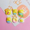 Nuevos Dibujos Animados Lindos Comida y Juego Mezclados Resina Pequeños Accesorios Pegamento de Crema para Manualidades Accesorios para Pasadores Tocado Materiales Hechos a Mano