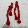 Muñeca Mini de Punto Bufanda Pequeña Arcoíris Estilo Chanel Bufanda Versátil Muñeca con Accesorios para la Cabeza