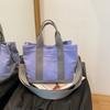 Bolsa Estilo Japonês 2024 Nova Multicamadas Espessa Casual Lona Bolsa Feminina Mão Lancheira Bolsa de Almoço Transversal Pequena Bolsa