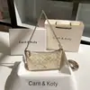 Dropshipping Nicho Lujo Vintage Monograma Bolso de Media Luna 2026 Verano Nuevo Estilo Bolso de Hombro con Cadena de Gama Alta Venta al por Mayor