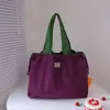 Bolsa de compras plegable protección ambiental hombro portátil bolsa de almacenamiento portátil supermercado gran capacidad impermeable en stock entrega de una sola pieza