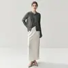Outono/Inverno 2026 Novo Cardigan de Cashmere para Bebê e Mulher, Versátil, Gola Redonda, Botão de Pérola, Tricô em Ponto Trançado, Elegante para Vendas Transfronteiriças