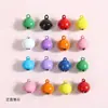 Sinos Metálicos Coloridos Candy Pintados de 19mm Acessórios para Chaveiro de Joias DIY Enfeites Pingentes Pequenos Sinos para Animais de Estimação