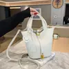 Bolsa Balde Portátil Simples Versátil Nova Primavera Estilo Coreano Ins Bolsa Transversal Feminina para o Trabalho Bolsa de Ombro Estilo Ocidental