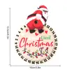 Mzct211-220 Imán para Refrigerador de Cuenta Regresiva Navideña Transfronteriza Calendario de Madera Estéreo Festivo Imán Magnético para Refrigerador