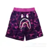 Pantalones Cortos Casuales de Verano con Estampado de Cabeza de Tiburón para Hombre Marca Trendy Transfronteriza Pantalones Casuales de Camuflaje Tejido de Rizo Pantalones Cortos de Alta Calidad