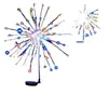 Fios de luzes de fogos de artifício movidos a energia solar para pátio externo, jardim, gramado, luzes de dente-de-leão, decoração de ambiente, atacado da fábrica de luzes