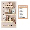 Painel de Pegboard Personalizado Suporte de Parede Ganchos Prateleiras Placa Criativa para Pendurar na Parede Prateleira de Armazenamento de Madeira