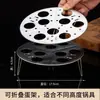 Estante de Acero Inoxidable Impermeable para Cocinar al Vapor Plegable Bandeja para Cocinar al Vapor Grande Vaporera Grande Cocina Casera Multifuncional Bandeja Redonda para Cocinar al Vapor Rejilla para Cocer Huevos al Vapor
