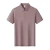 Camisas Polo de Alta Gama para Hombre y Mujer Verano 2026 Nuevo Estilo Sencillas y Versátiles Camisetas Casual de Negocios de Manga Corta de Seda de Hielo con Cuello