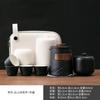 Juego de té de viaje, bolsa de almacenamiento portátil, para acampar al aire libre, una tetera, cuatro tazas, taza exprés, obsequio de empresa, obsequio de acompañamiento.