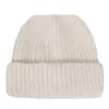 Gorro de tricô grosso transfronteiriço, moderno e espesso para outono e inverno, com barra dobrada, adequado para homens e mulheres, e ideal para ciclismo ao ar livre para mantê-lo aquecido