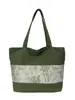 Bolso de Estilo Nacional de Nuevo Estilo Chino Transfronterizo Bolso de Mano para Mujer Primavera 2025 Nuevo Versátil Estilo Extranjero Bolso de Lona Bolso Tote de Gran Capacidad