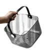 Cesta de Banho Portátil, Cesta de Banho, Cesta de Armazenamento de Artigos de Higiene Pessoal para Banheiro de Dormitório, Cesta de Banho de Plástico, Cesta de Estudante