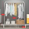 Estante Integrado Simple para Ropa y Sombreros, Perchero Móvil de Pie para el Hogar, Dormitorio y Balcón