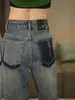 Jeans de Pierna Ancha Pantalones de Mujer Otoño Sueltos Pequeños 2024 Nuevos de Cintura Alta Rectos Ajustados Pantalones de Mujer