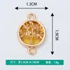 Joyas Creativas DIY Accesorios Galvanizados Nuevo Árbol del Dinero Hueco Collar de Vidrio Pulsera Colgante Venta al por Mayor