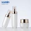Xumin em estoque PS cosméticos set frasco 30-100ml frasco de loção 50g frasco de creme tampa octogonal sub-garrafa