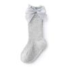 Calcetines de primavera para bebé, nuevos calcetines de algodón de malla hueca con lazo para niña, calcetines de media pierna de princesa