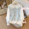 Conjunto de Tres Piezas para Primavera/Otoño 2026: Chaleco de Nuevo Estilo de Moda Holgado, Camisa Dulce y Linda de Encaje, Jeans con Estrellas