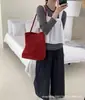 Bolsa de Hombro de Nylon Relajante Roja para Mujer Moda Viajera Ligera Gran Capacidad Tipo Cubo