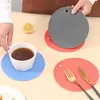 Tapete Redondo de Silicone em Formato de Colmeia para Casa, Tapete de Mesa, Almofada de Isolamento Térmico, Almofada Anti-Queimadura para Caçarola, Tapete Espesso Resistente a Altas Temperaturas para Forno de Micro-ondas