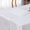 Caminho de Mesa de Cetim Atacado com Toque de Luxo Leve para Decoração de Mesa de Casamento em Hotel, Toalha de Mesa de Cetim, Caminho de Mesa de Poliéster Cor Sólida